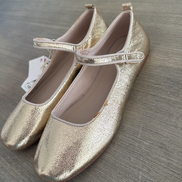 ZARA GOLD MARY JANES - Picture 3 of 8